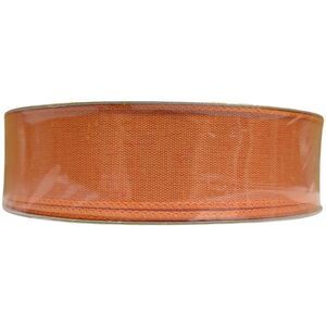 Member's Mark Wired Edge Premium Spring Ribbon, 1.5"W x 50yds - Dull Orange